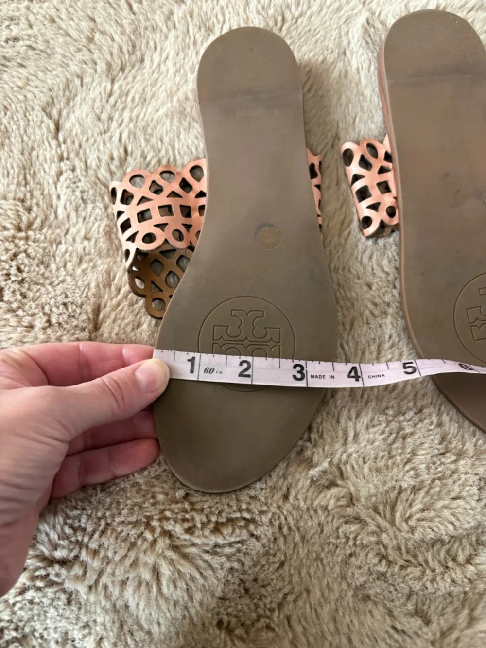 Tory Burch laser cut sandals, Women’s 6.5/7